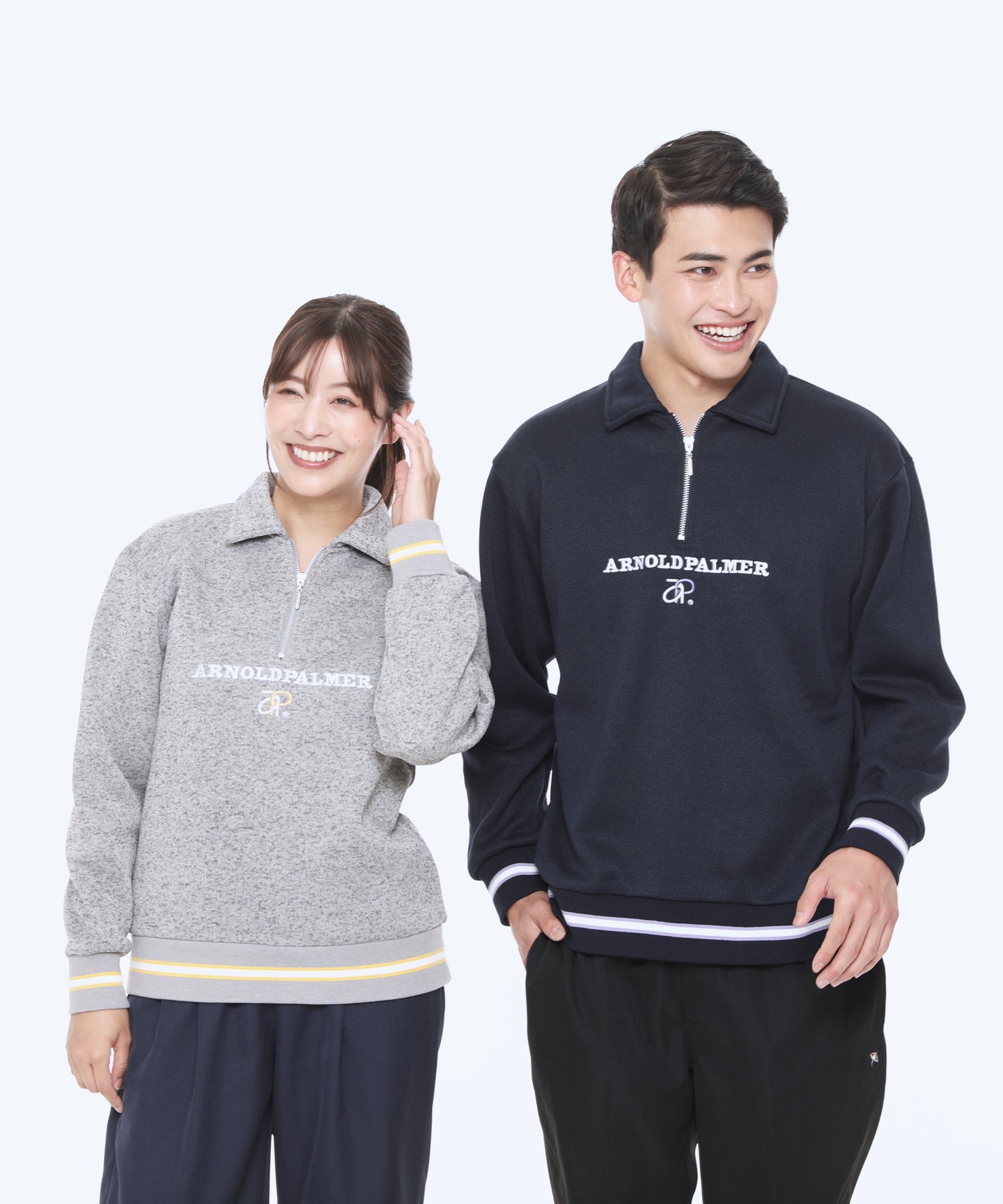 Arnold Palmer バルキー裏起毛シェア衿付きプルオーバー